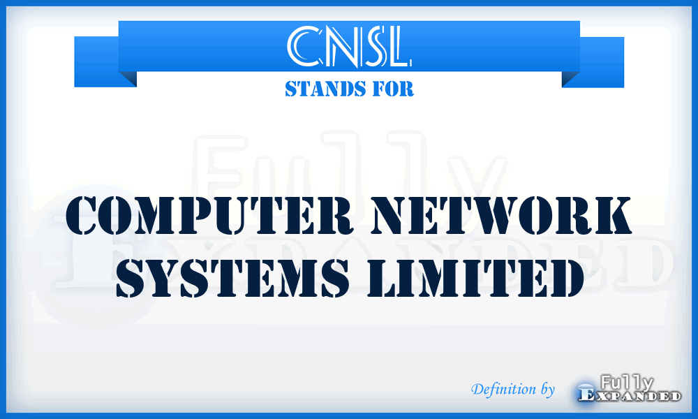 CNSL - Computer Network Systems Limited