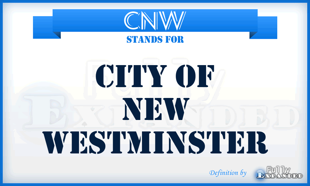 CNW - City of New Westminster