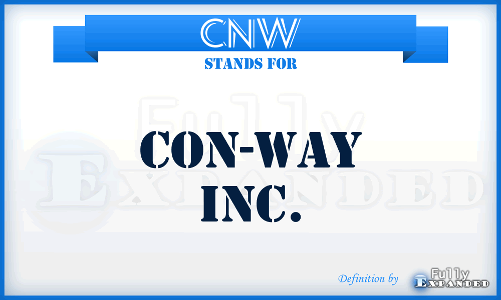 CNW - Con-way Inc.
