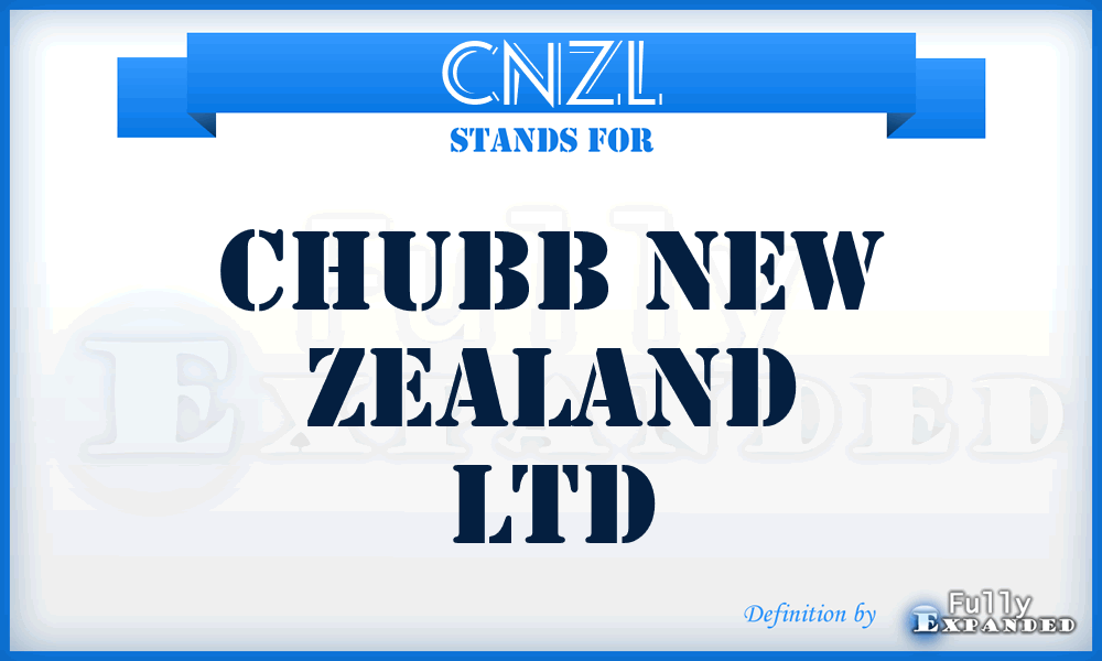 CNZL - Chubb New Zealand Ltd