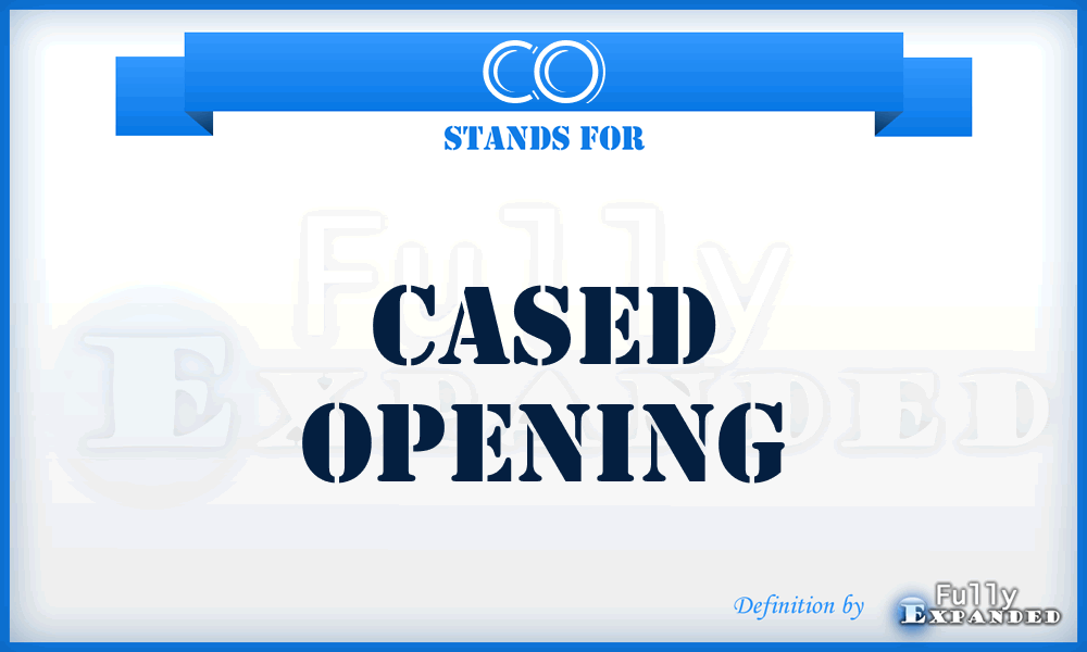 CO - Cased Opening