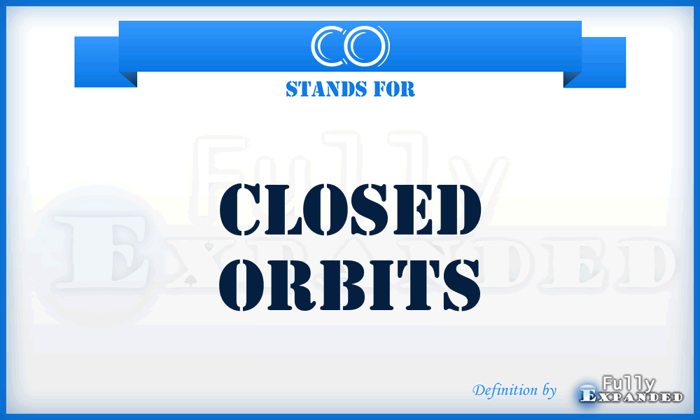 CO - Closed Orbits