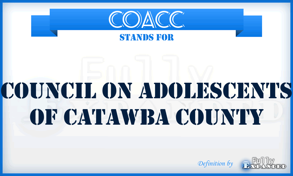 COACC - Council On Adolescents of Catawba County