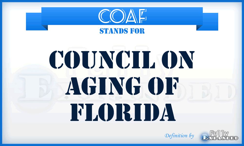 COAF - Council On Aging of Florida