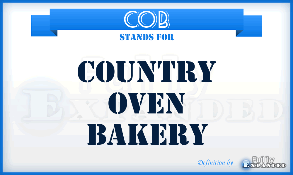 COB - Country Oven Bakery