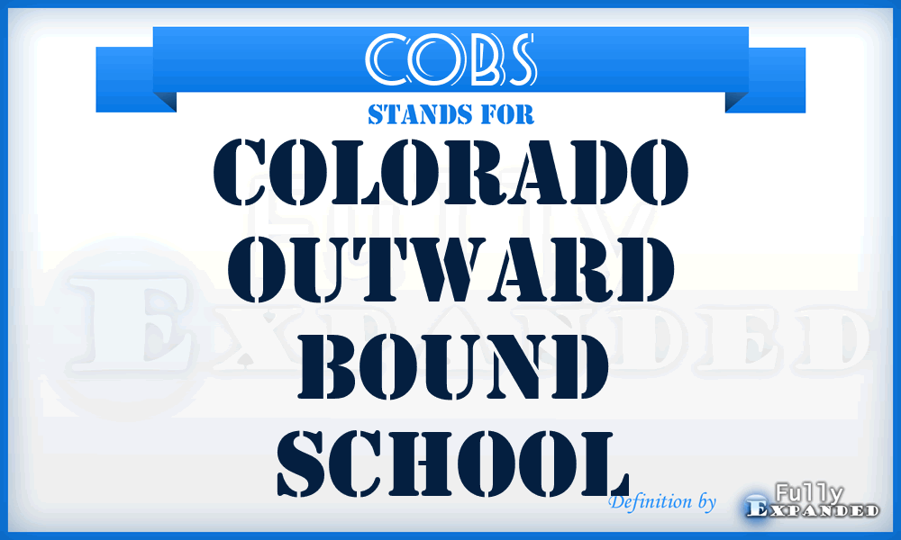 COBS - Colorado Outward Bound School