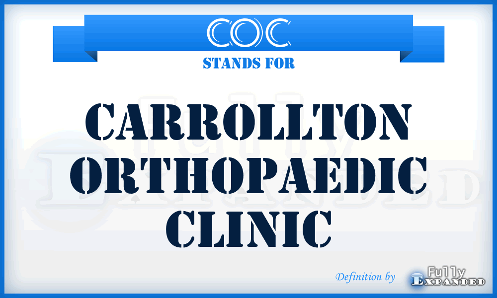 COC - Carrollton Orthopaedic Clinic