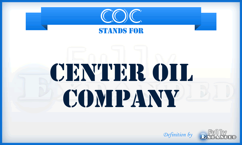 COC - Center Oil Company