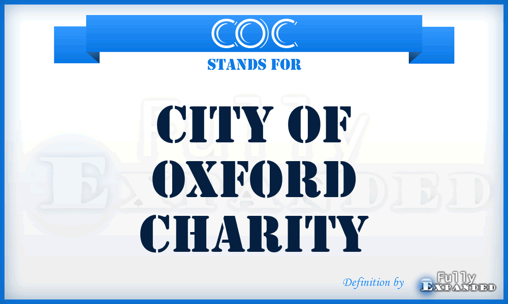 COC - City of Oxford Charity