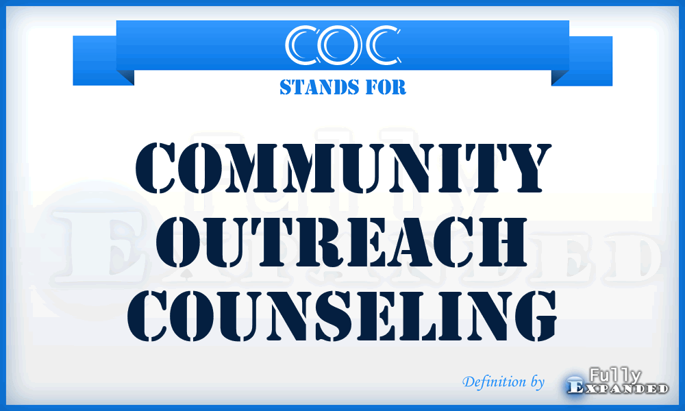 COC - Community Outreach Counseling