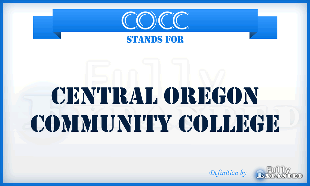 COCC - Central Oregon Community College