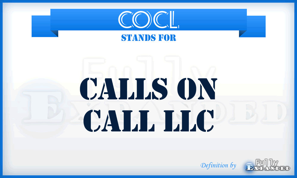 COCL - Calls On Call LLC