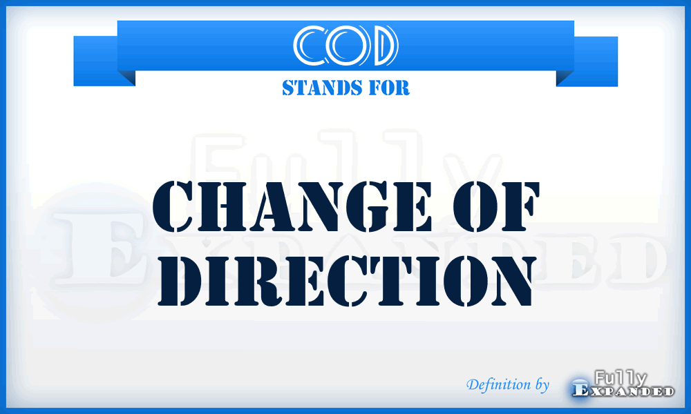 COD - Change Of Direction