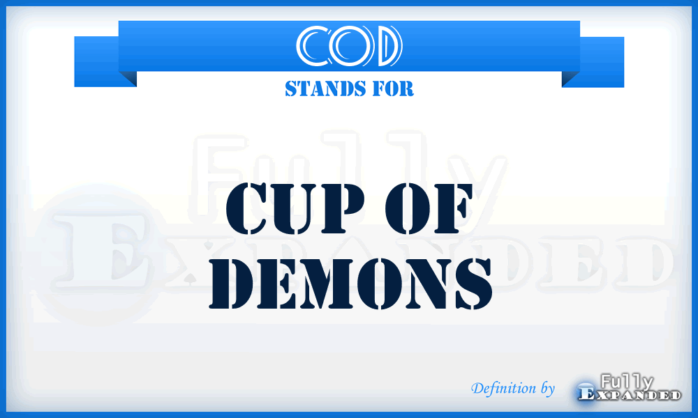 COD - Cup Of Demons