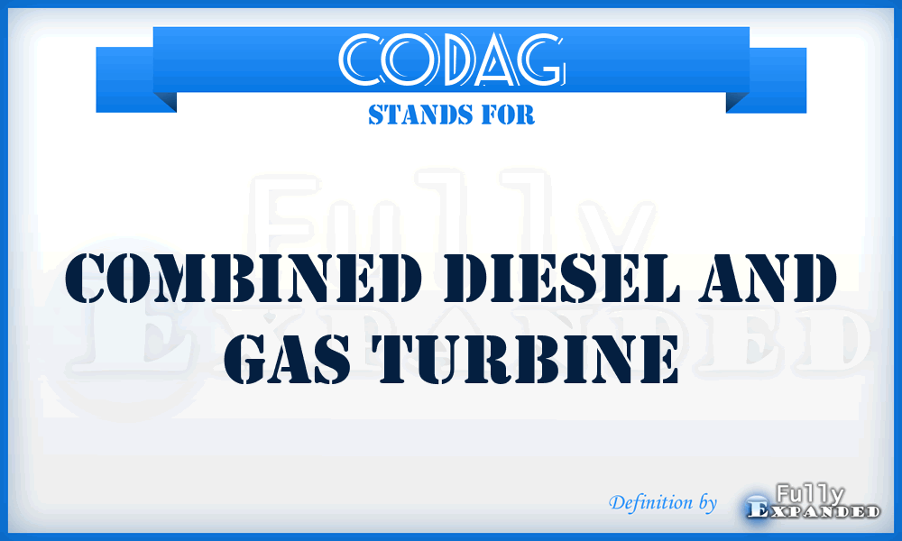 CODAG - Combined Diesel and Gas Turbine