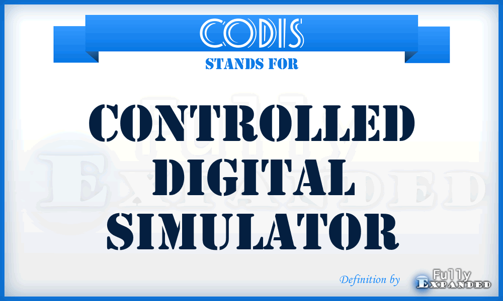 CODIS - controlled digital simulator