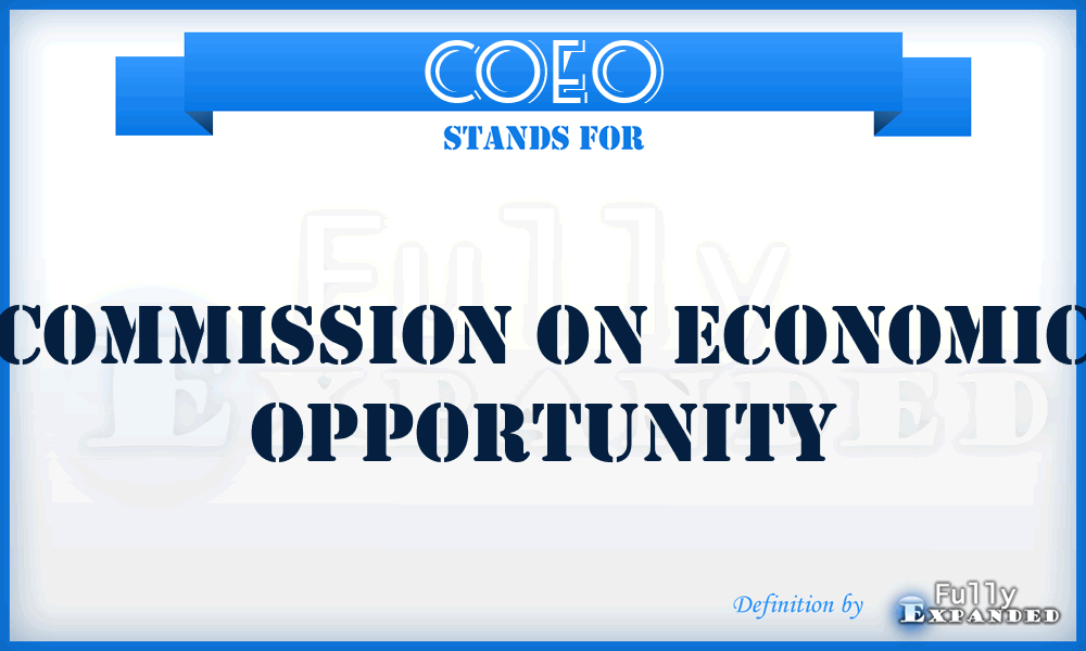 COEO - Commission On Economic Opportunity