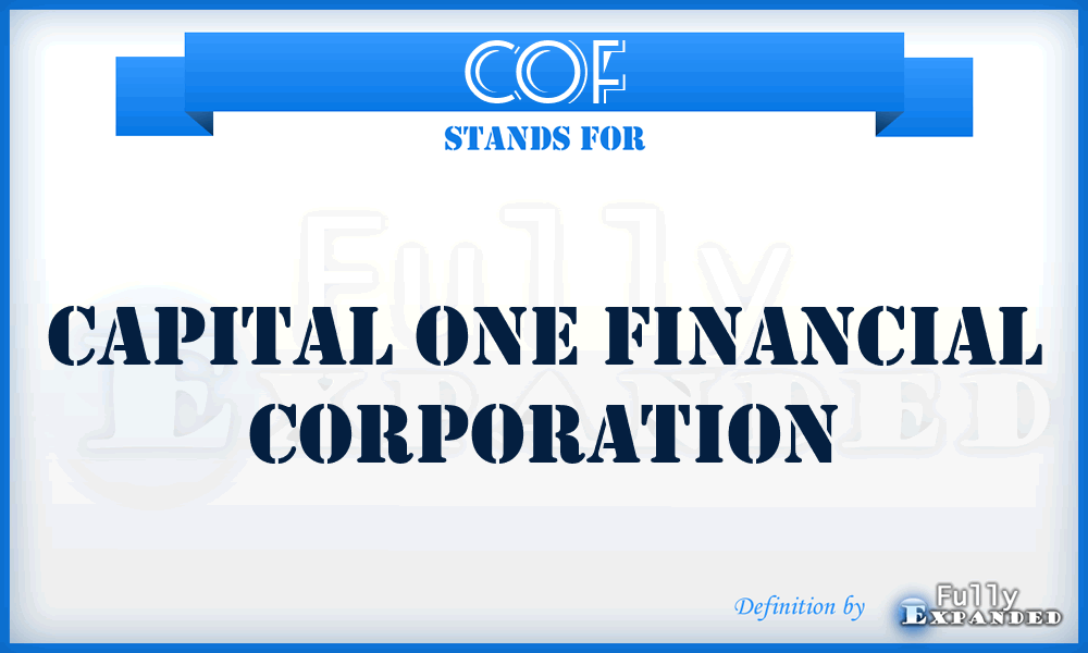 COF - Capital One Financial Corporation