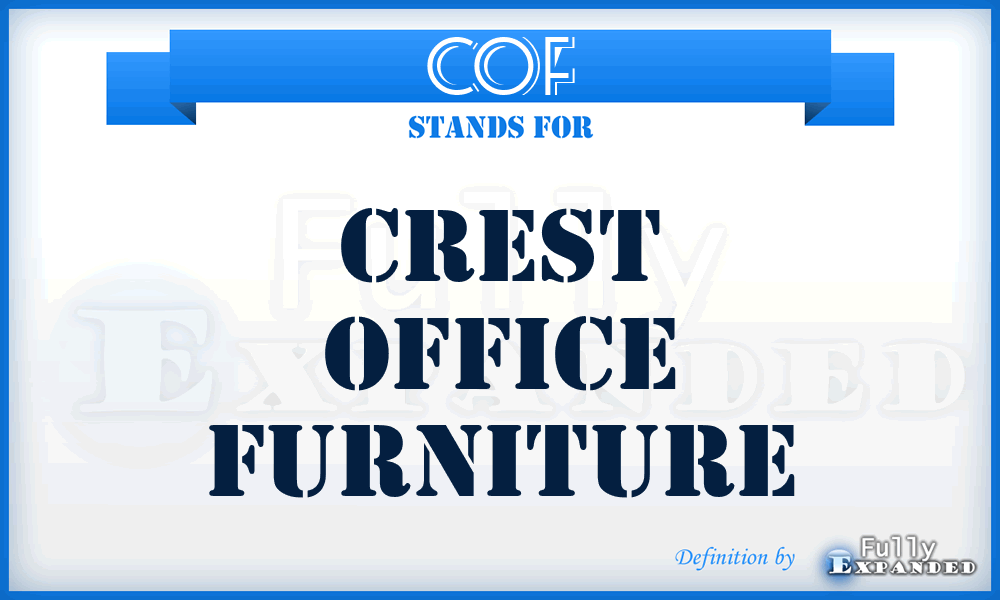 COF - Crest Office Furniture