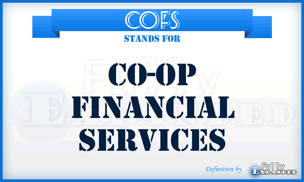 COFS - Co-Op Financial Services