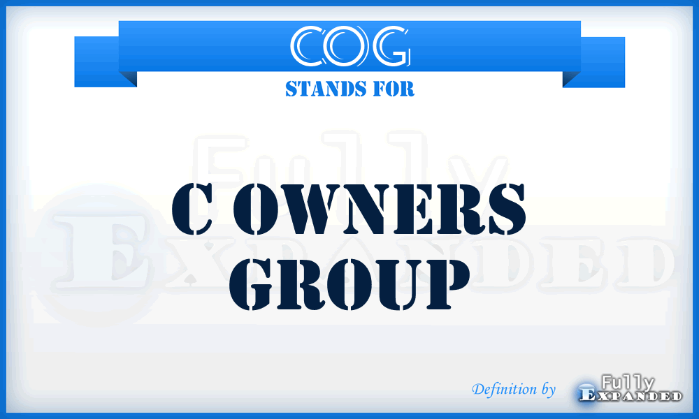 COG - C Owners Group
