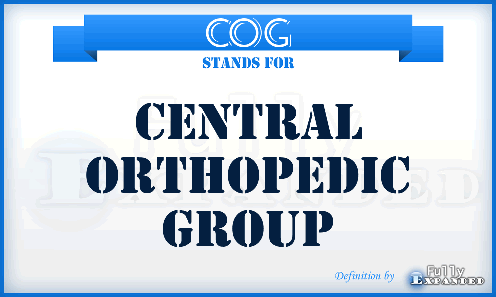 COG - Central Orthopedic Group