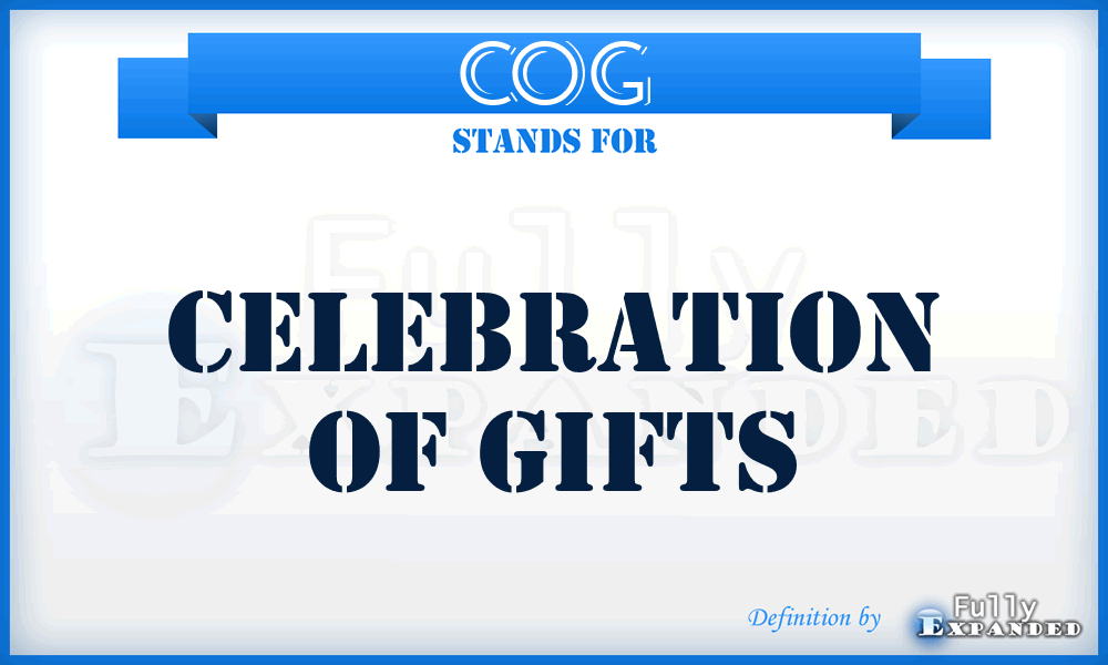 COG - Celebration Of Gifts
