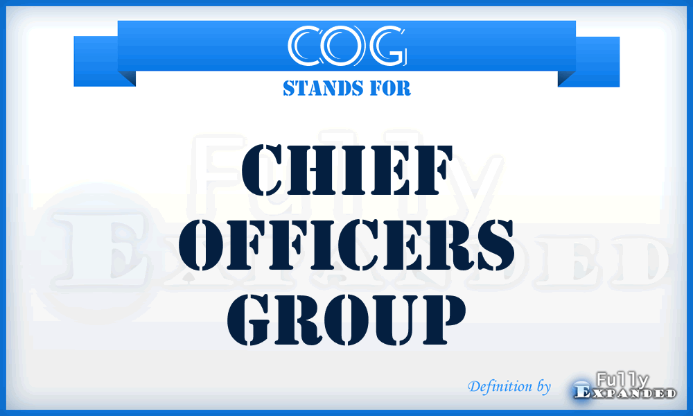 COG - Chief Officers Group