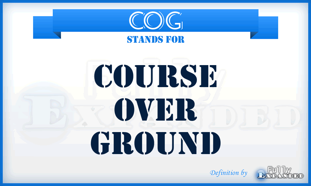 COG - Course Over Ground