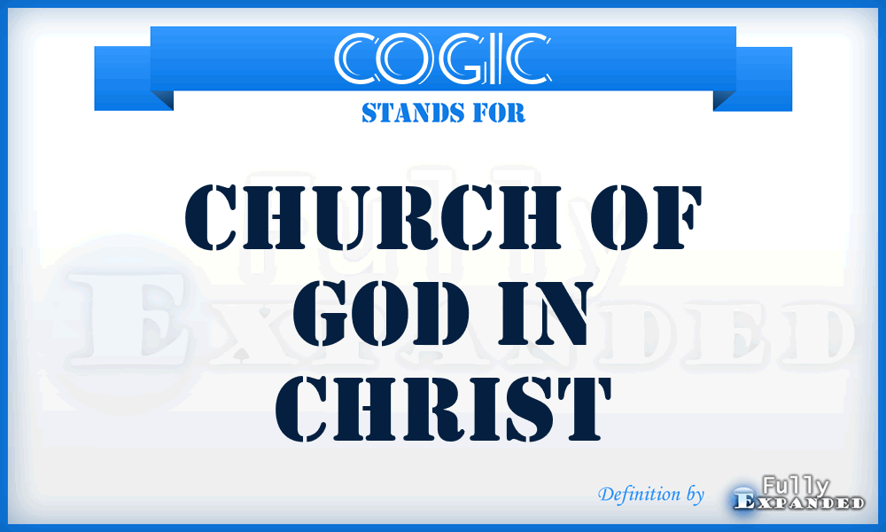 COGIC - Church of God in Christ
