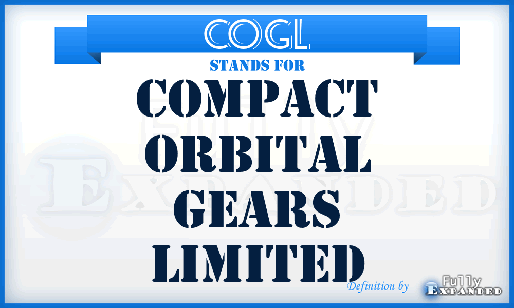 COGL - Compact Orbital Gears Limited