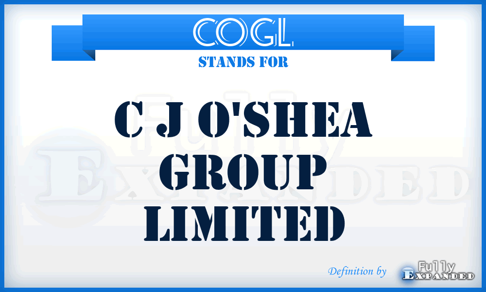 COGL - C j O'shea Group Limited