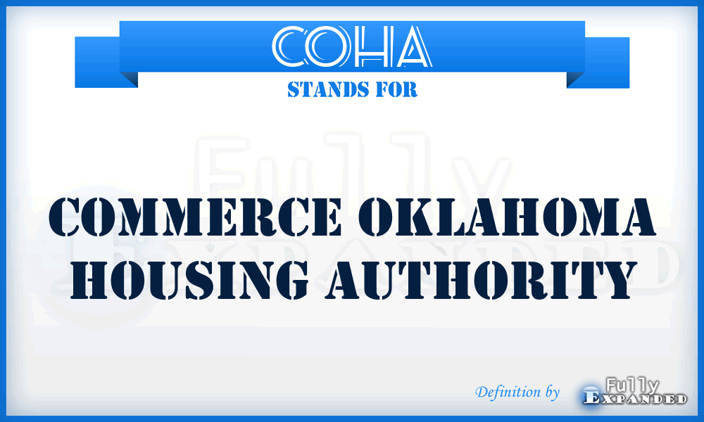 COHA - Commerce Oklahoma Housing Authority