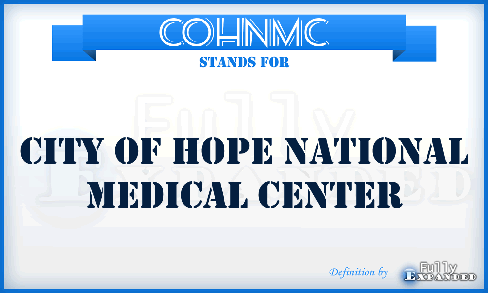COHNMC - City Of Hope National Medical Center