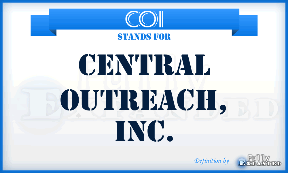 COI - Central Outreach, Inc.