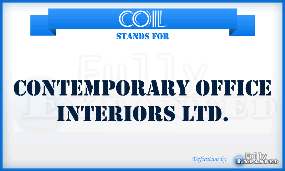COIL - Contemporary Office Interiors Ltd.
