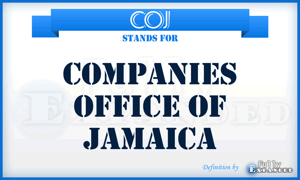 COJ - Companies Office of Jamaica