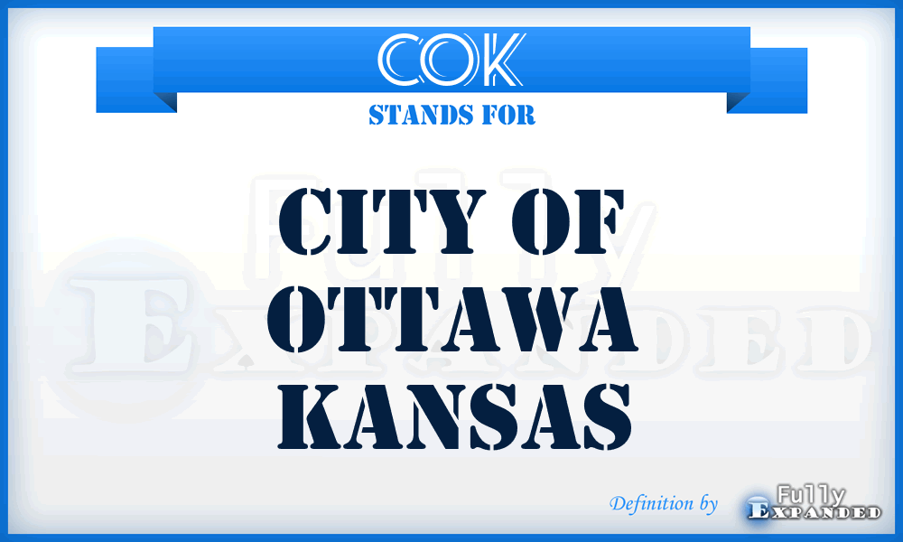 COK - City of Ottawa Kansas