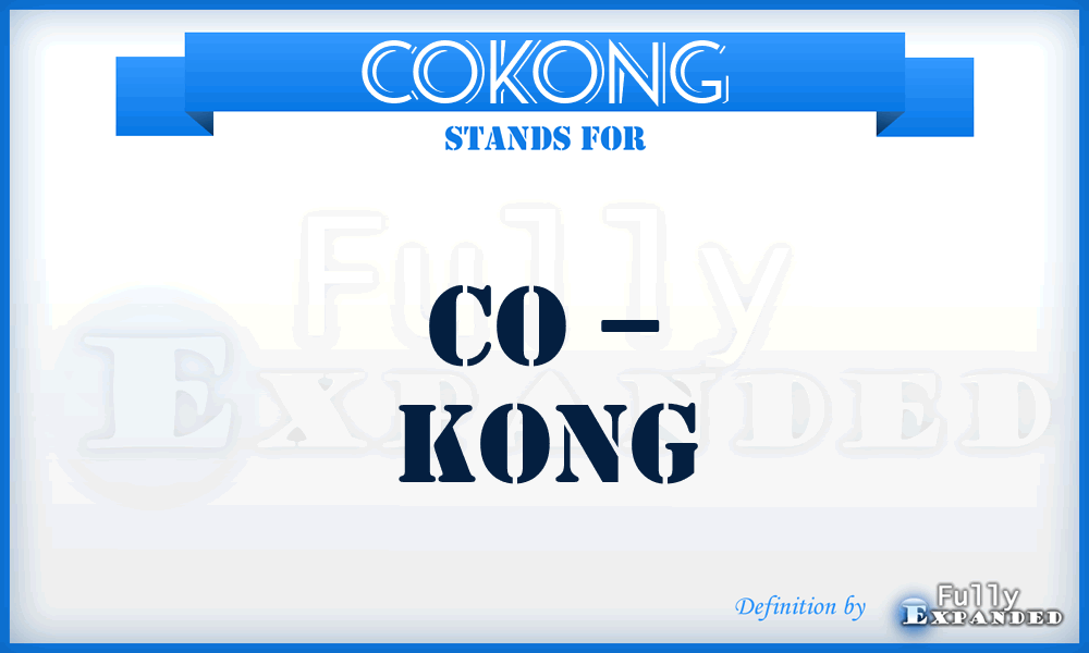COKONG - Co – KONG