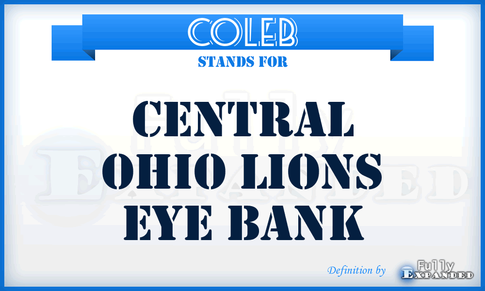 COLEB - Central Ohio Lions Eye Bank