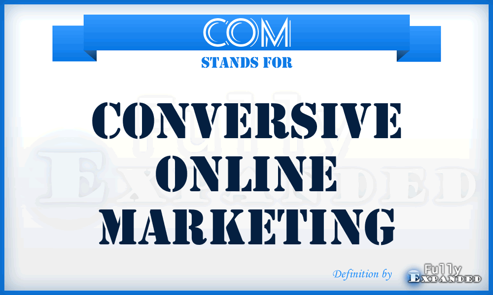 COM - Conversive Online Marketing