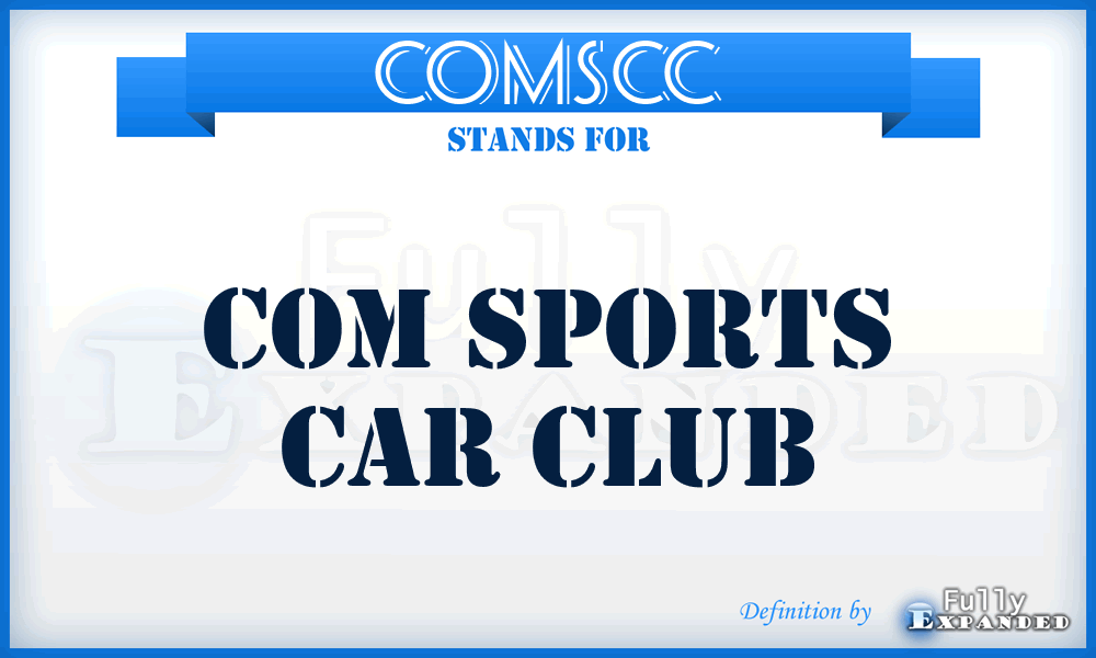 COMSCC - COM Sports Car Club