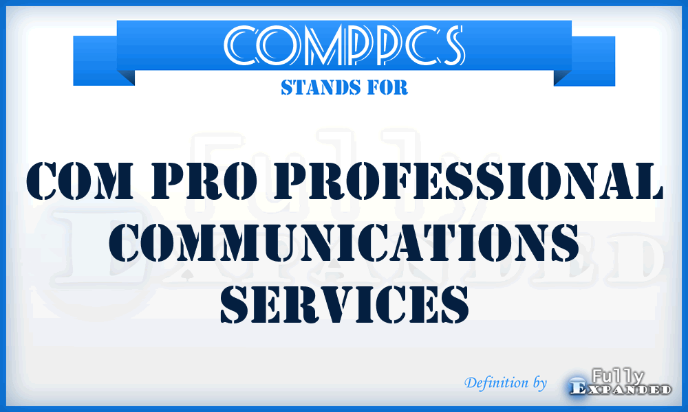 COMPPCS - COM Pro Professional Communications Services