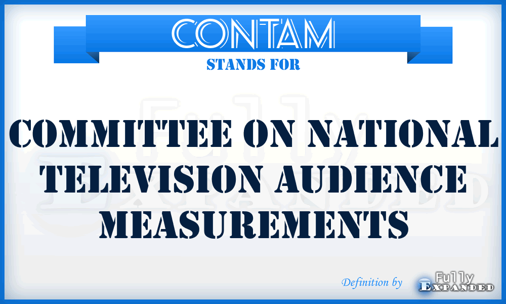CONTAM - Committee on National Television Audience Measurements