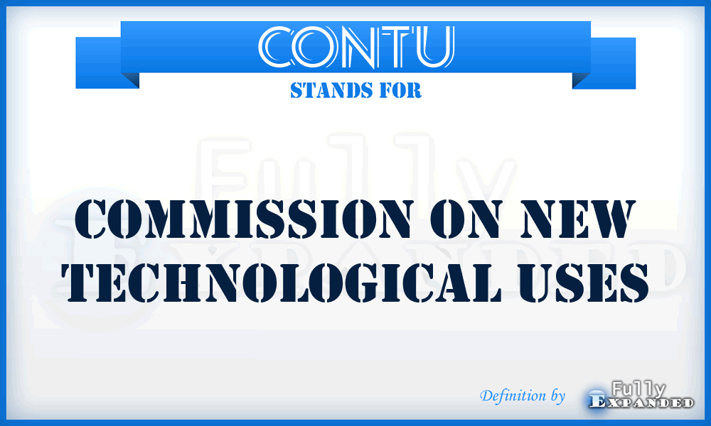 CONTU - Commission On New Technological Uses