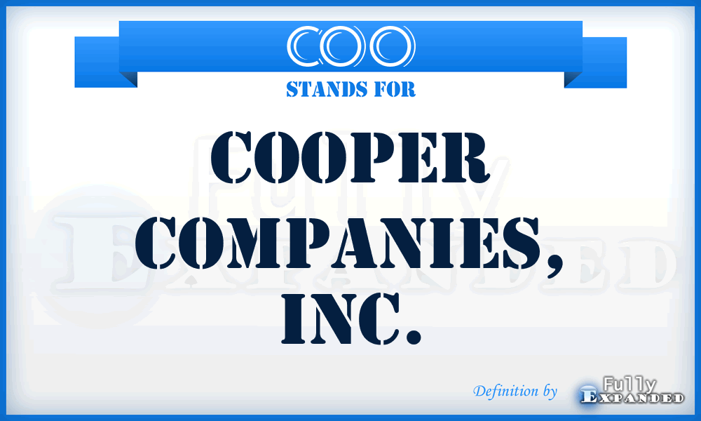 COO - Cooper Companies, Inc.