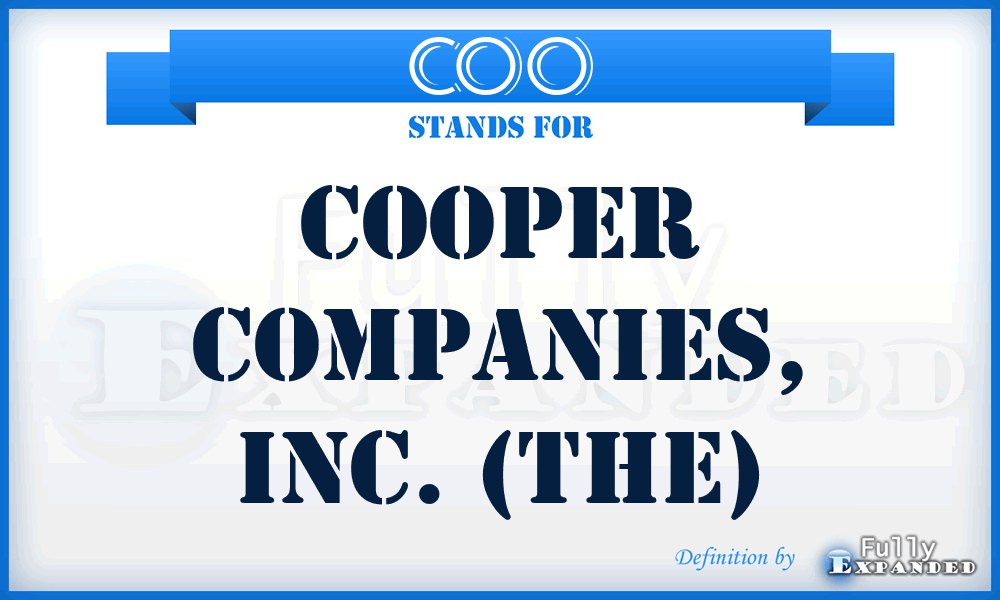 COO - Cooper Companies, Inc. (The)