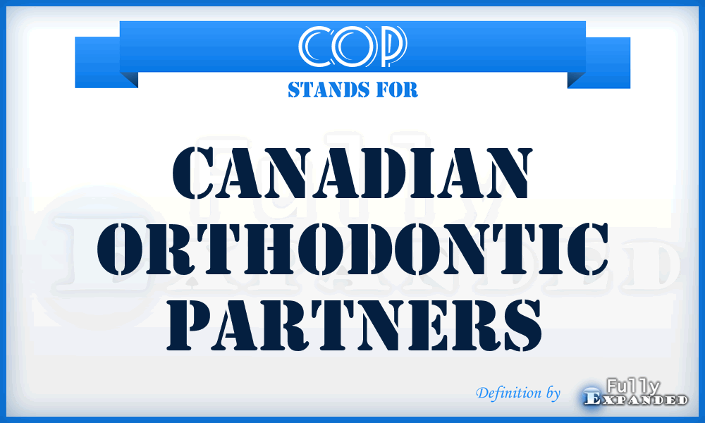 COP - Canadian Orthodontic Partners