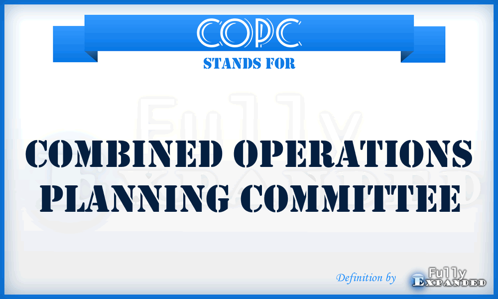 COPC - combined operations planning committee