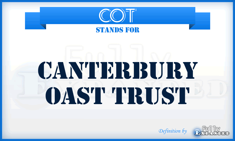 COT - Canterbury Oast Trust